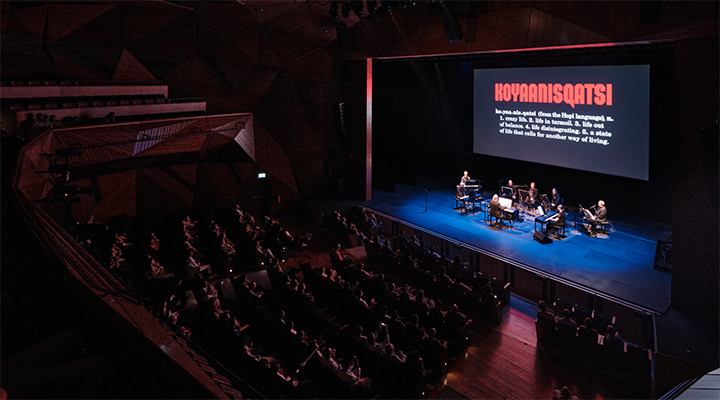 The Philip Glass Ensemble Performs <em>Koyaanisqatsi</em> Live