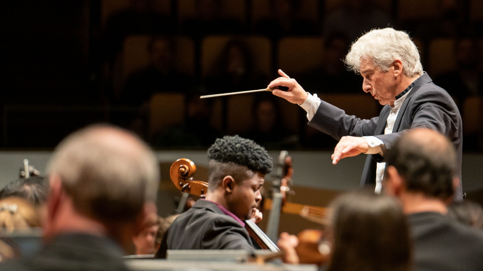 Peter Oundjian conducts the Colorado Symphony with guest cellist Sterling Elliott.